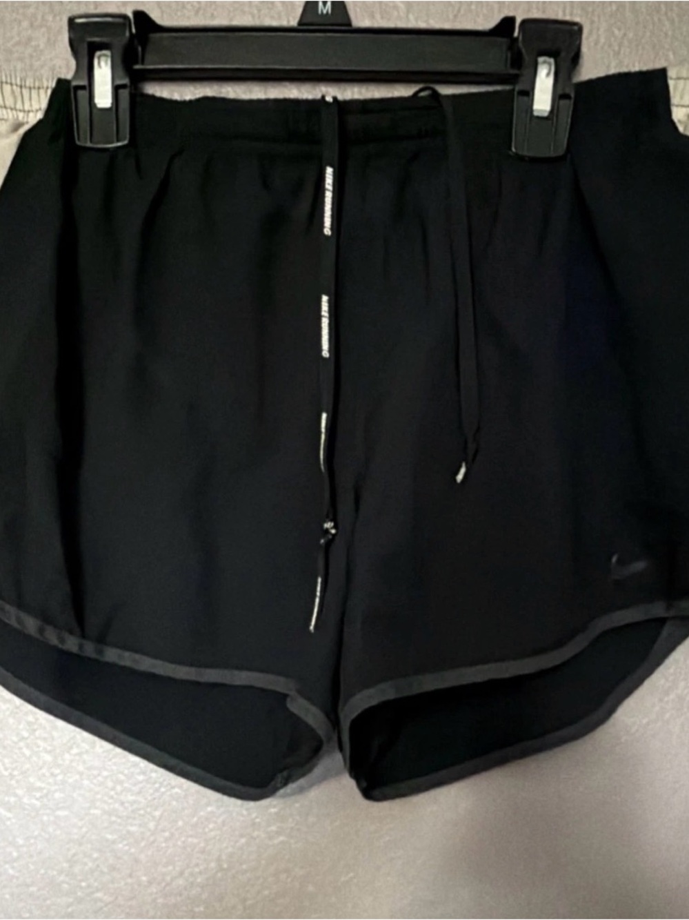 Nike Black Women's Athletic Running Shorts with Drawstring